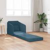 vidaXL Sofa Bed Niebieski 65 x 80 x 83 cm Aksamit