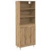 vidaXL Highboard Dąb rzemieślniczy 69,5 x 34 x 180 cm
