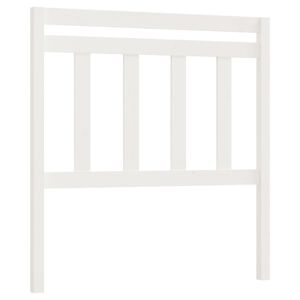 vidaXL Wezgłowie ł&oacute;żka, białe, 96x4x100 cm, lite drewno sosnowe