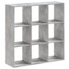 vidaXL Regał, szarość betonu, 102x32x102 cm, materiał drewnopochodny