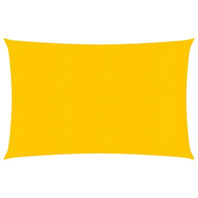 vidaXL Żagiel przeciwsłoneczny, 160 g/m², żółty, 2,5x4 m, HDPE