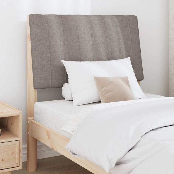 vidaXL Tapicerowane wezgłowie Ciemnoszary 75 cm Lite drewno sosnowe