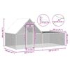 vidaXL Woliera dla kur, 4 x 2 x 2 m, galwanizowana stal