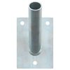 vidaXL Uchwyt na maszt flagowy Srebrny 10,5 x 7,5 x 2,5 cm Stal