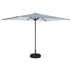 vidaXL Parasol ogrodowy z podstawą 200 x 300 cm Poliester Prostokątny