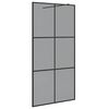 vidaXL Ściana prysznicowa typu walk-in Czarny 100 x 195 cm