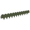 vidaXL Krawężnik do trawnika 10 pcs 103 x 15 cm Stal Oliwkowy zielony