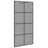 vidaXL Ściana prysznicowa typu walk-in Czarny 100 x 195 cm
