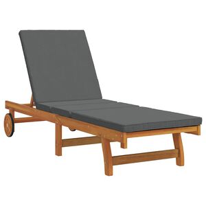 vidaXL Leżak Brązowy 199 x 63 x 85 cm Lite Drewno Akacji
