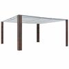vidaXL Altana z dachem, polirattan, 400x400x200cm, brązowo-kremowa