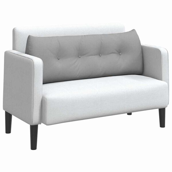 vidaXL Poduszka na plecy Szary chmur 140 x 24 x 50 cm tkanina