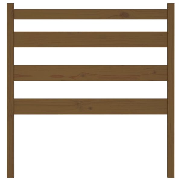 vidaXL Wezgłowie ł&oacute;żka, miodowy brąz, 106x4x100 cm, drewno sosnowe
