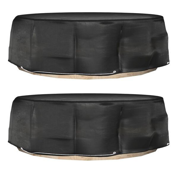 vidaXL Pokrowce na meble wypoczynkowe, 2 szt., 10 oczek, 236x67 cm