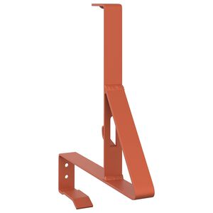 vidaXL Wsparcie dla zabezpieczenia śniegu czerwony 29,5 x 3 x 34,5 cm
