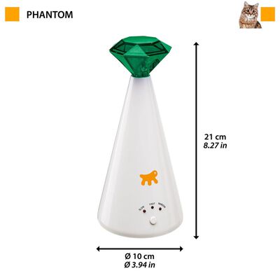 Ferplast Elektroniczna zabawka dla kota Phantom, biała