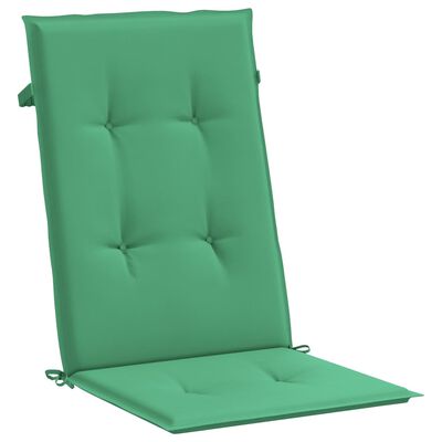 vidaXL Poduszki na krzesła ogrodowe, 6 szt., zielone, 120x50x3 cm