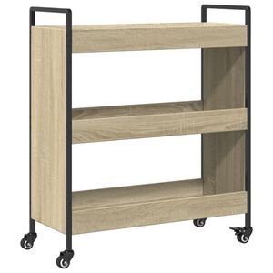 vidaXL W&oacute;zek kuchenny, dąb sonoma 70x30x82 cm, materiał drewnopochodny
