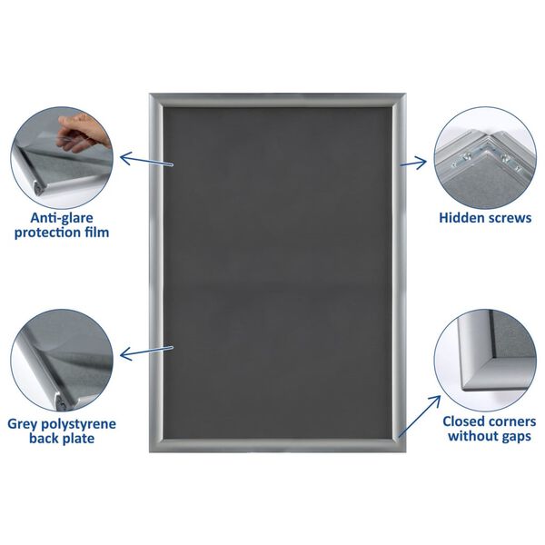 Europel Ramka zatrzaskowa, A2, 25 mm, aluminiowa