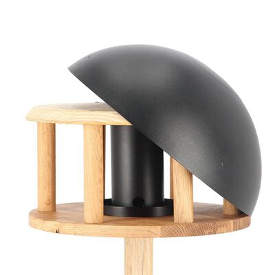 Esschert Design Karmnik dla ptaków ze zbiornikiem i okrągłym daszkiem