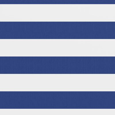 vidaXL Parawan balkonowy, biało-niebieski, 75x500 cm, tkanina Oxford