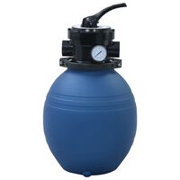 vidaXL Piaskowy filtr basenowy z zaworem 4 drożnym, niebieski, 300 mm