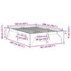 vidaXL Ramka łóżka Biały 160 x 200 cm Lite drewno sosnowe
