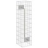 vidaXL Kran Gabionowy Srebrny 25 x 25 x 100 cm Stal nierdzewna