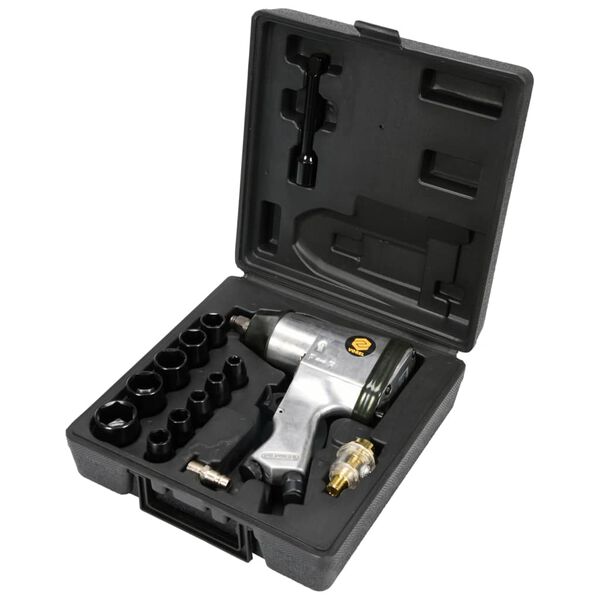 VOREL Pneumatyczny klucz udarowy z akcesoriami, 1/2''