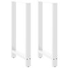 vidaXL Nogi do stołu barowego białe 2 szt. 60x(100-101) cm stal