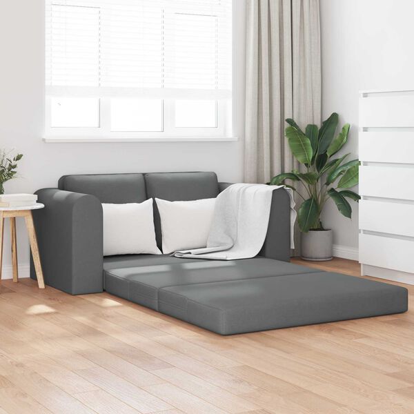 vidaXL Sofa Bed 60cm Ciemnoszary tkanina