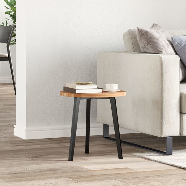 vidaXL Blat do stolika, okrągły, Ø40x2 cm, lite drewno akacjowe