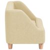 vidaXL Sofa dla psa, kremowa, 60x37x39 cm, lniana