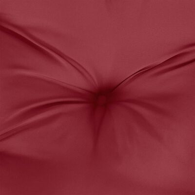vidaXL Poduszka na paletę, 80x80x12 cm, winna czerwień, tkanina