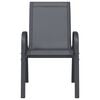 vidaXL Sztaplowane krzesła ogrodowe, 6 szt., szare, tworzywo textilene