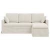 vidaXL Sofa Kremowy 198 x 134 x 80 cm Aksamit