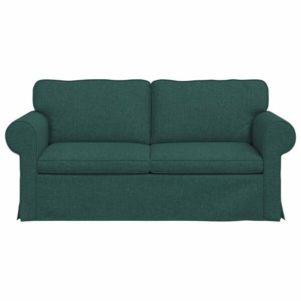 vidaXL Sofa Ciemna zieleń 175 x 82 x 80 cm tkanina