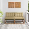 vidaXL 2 Sztuka Środkowa sofa ogrodowa Lite Drewno Akacji Naturalny