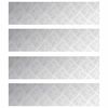 vidaXL Stopień 4 szt. 80 x 20 cm Srebrny Aluminium Prostokątny