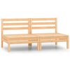 vidaXL 2-osobowa sofa ogrodowa, lite drewno sosnowe