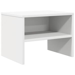 vidaXL Szafka nocna, biała, 40x30x30 cm, materiał drewnopochodny