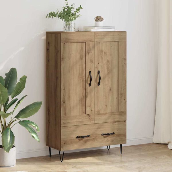 vidaXL Highboard z szufladą Dąb rzemieślniczy 69,5 x 31 x 115 cm
