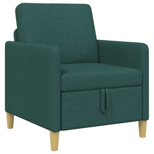 vidaXL Sofa z miejscem do przechowywania Ciemnozielony 72 x 78 x 87 cm