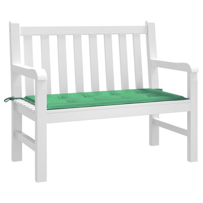 vidaXL Poduszka na ławkę ogrodową, zielona 100x50x3 cm, tkanina Oxford