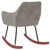 vidaXL Fotel bujany, jasnoszary, tapicerowany aksamitem