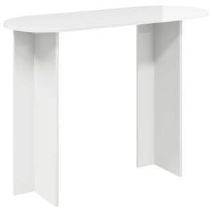 vidaXL Konsola Biały wysoki połysk 100 x 39,5 x 75 cm