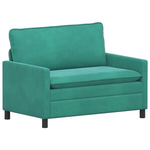vidaXL Sofa Turkusowy 126 x 81 x 87,5 cm Welur