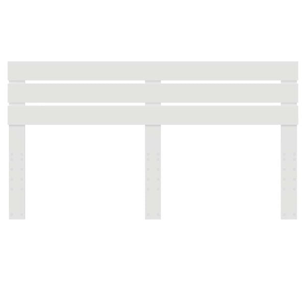 vidaXL Zagł&oacute;wek Z zagł&oacute;wkiem Biały 200 cm Materiał drewnopochodny
