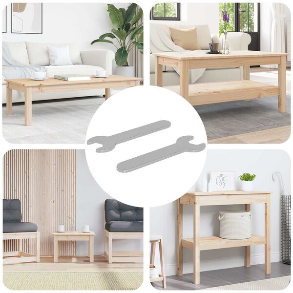 vidaXL Spanner 2 pcs Srebrny 10 mm Żelazo