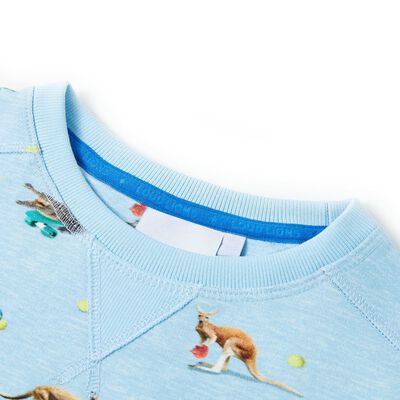 Bluza dziecięca, jasnoniebieski melanż, 92
