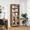 vidaXL Highboard 2 pcs Dąb rzemieślniczy Materiał drewnopochodny